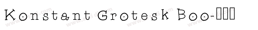 Konstant Grotesk Boo字体转换
